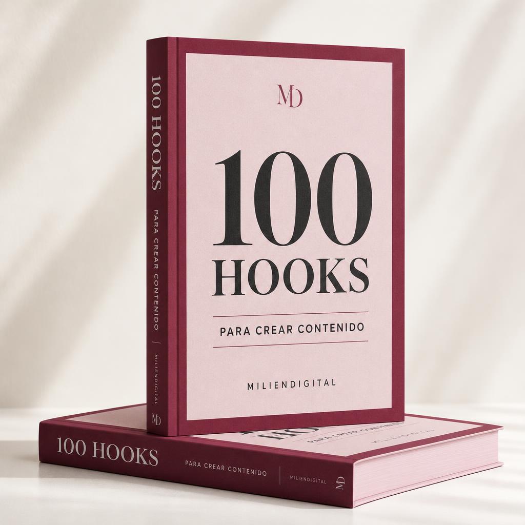 Edición premium del recurso digital 100 Hooks de Miliendigital